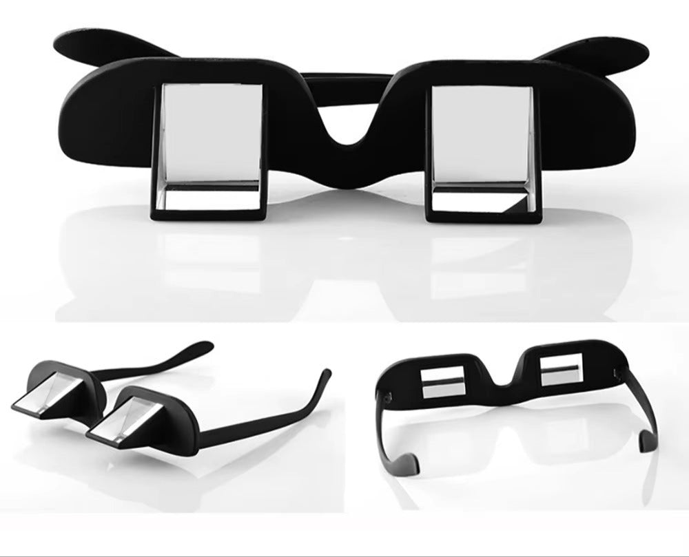 Amazing Lazy Creative Periscope Horizontal Reading Books Sit Glasses on Bed Lie down View TV Myopia Usable Prism Spectacles
