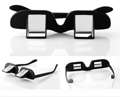 Amazing Lazy Creative Periscope Horizontal Reading Books Sit Glasses on Bed Lie down View TV Myopia Usable Prism Spectacles