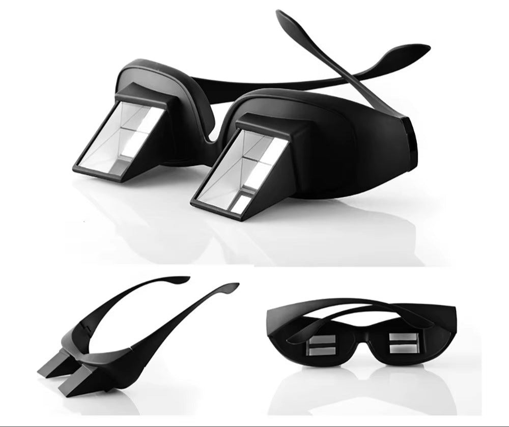 Amazing Lazy Creative Periscope Horizontal Reading Books Sit Glasses on Bed Lie down View TV Myopia Usable Prism Spectacles